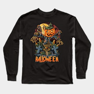 Halloween Scarecrow Long Sleeve T-Shirt